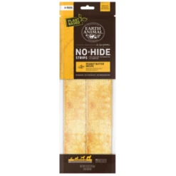 Earth Animal No-Hide Peanut Butter Chew Strip 4 Count