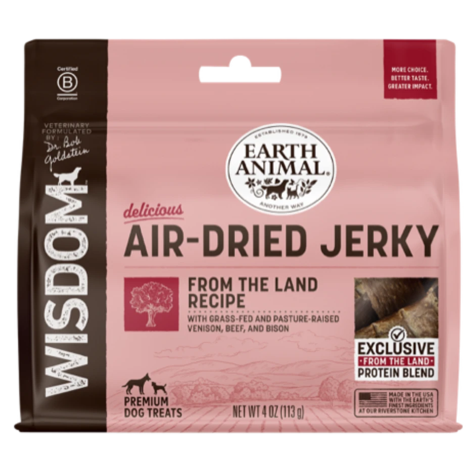 Earth Animal Wisdom Air-Dried Jerky For Dogs From The Land 3 Earth Animal Wisdom Air-Dried Jerky For Dogs From The Land