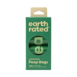 Earth Rated PoopBags Refill Pack 8 Rolls, 120ct Unscented