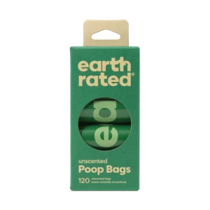 Earth Rated PoopBags Refill Pack 8 Rolls, 120ct Unscented 3 Earth Rated PoopBags Refill Pack 8 Rolls, 120ct Unscented