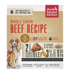The Honest Kitchen Whole Grain Beef Recipe Dehydrated Dog Food