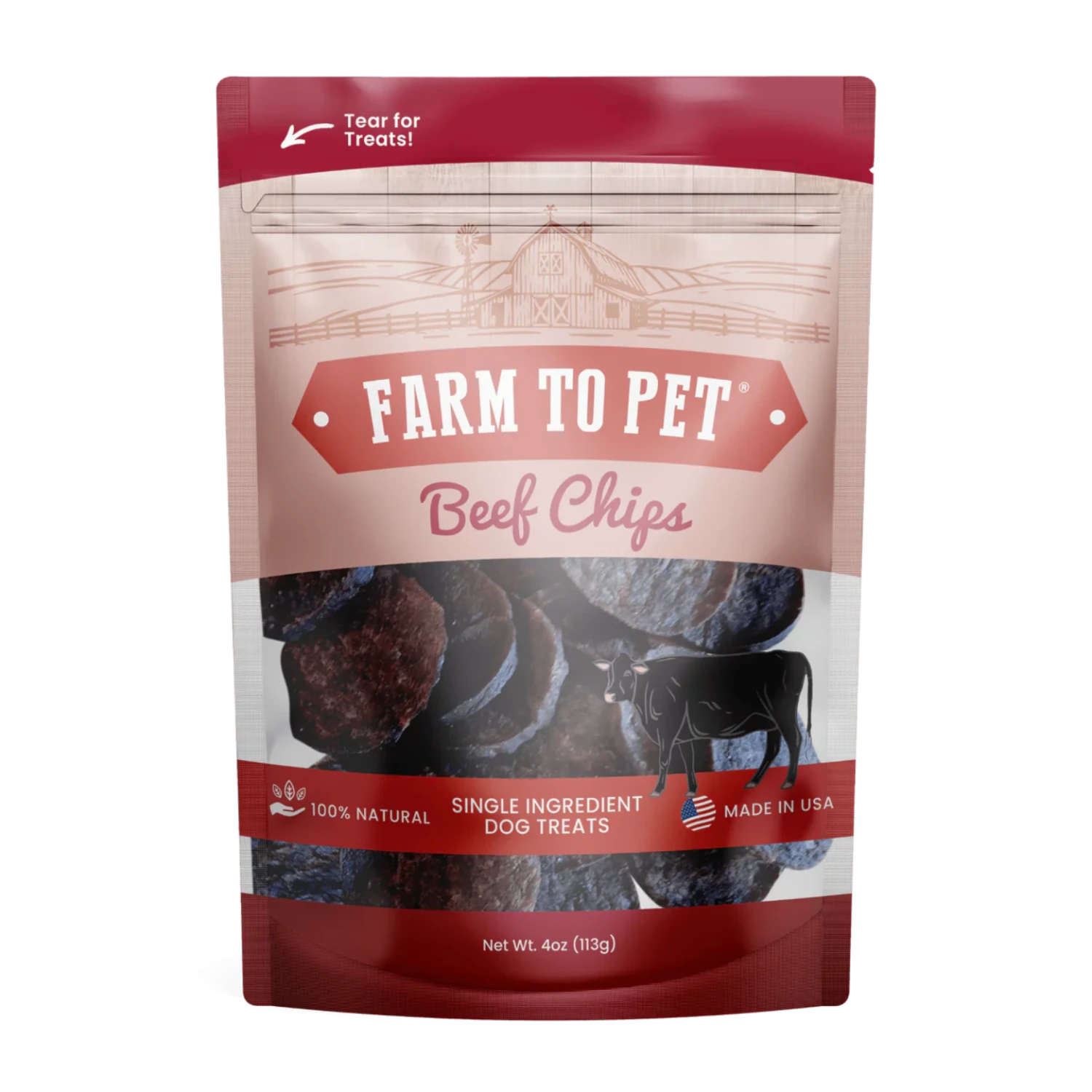 Farm To Pet Beef Chips Dog Treats 3 Farm To Pet Beef Chips Dog Treats