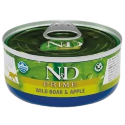 Farmina N&D Prime Grain-Free Boar & Apple Formula Canned Cat Food, 2.5-oz