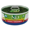 Farmina N&D Prime Grain-Free Chicken & Pomegranate Formula Canned Cat Food, 2.5-oz