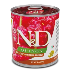 Farmina N&D Quinoa Functional Canine Venison & Coconut Skin & Coat Formula Adult Canned Dog Food