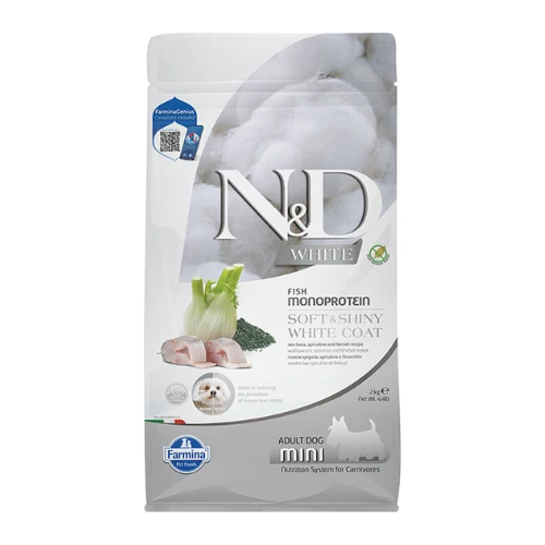 Farmina N&D White Coat Formula Mini Dry Dog 4.4 Lbs 3 Farmina N&D White Coat Formula Mini Dry Dog 4.4 Lbs