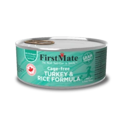 FirstMate Cage Free Turkey & Rice Formula Canned Cat Food