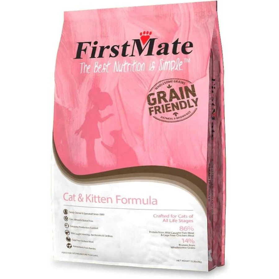 FirstMate Grain Friendly Cat & Kitten Chicken & Ocean Fish Dry Cat Food 4 FirstMate Grain Friendly Cat & Kitten Chicken & Ocean Fish Dry Cat Food - Image 2