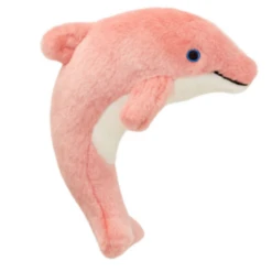 Fluff & Tuff Gisele Mini Pink Dolphin Plush Dog Toy