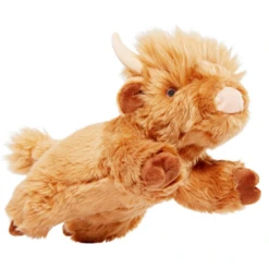 Fluff & Tuff Shaggy The Highland Cow 12" Plush Dog Toy