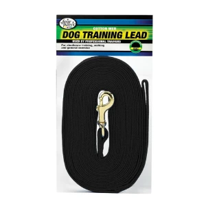 Four Paws Cotton Web Lead Black 3 Four Paws Cotton Web Lead Black