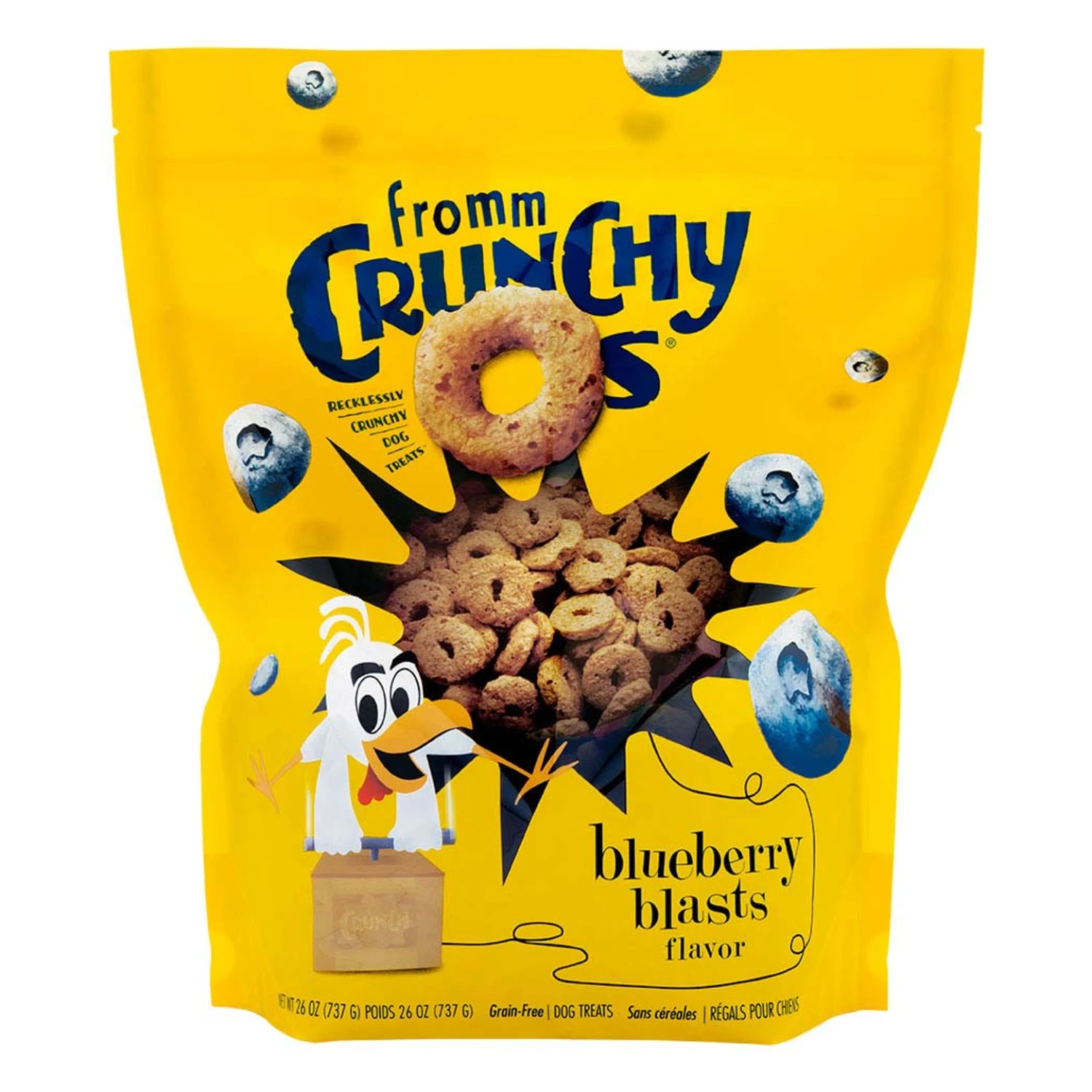 Fromm Crunchy O's Blueberry Blasts Dog Treats 4 Fromm Crunchy O's Blueberry Blasts Dog Treats - Image 2