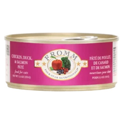 Fromm Four-Star Chicken, Duck & Salmon Pate Canned Cat Food, 5-oz