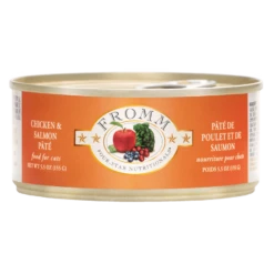 Fromm Four-Star Chicken & Salmon Pate Canned Cat Food, 5-oz