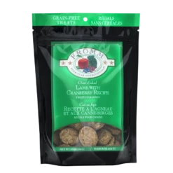 Fromm Four-Star Nutritionals Grain-Free Lamb With Cranberry Recipe Dog Treats, 8-oz Bag