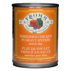 Fromm Four-Star Shredded Chicken Entree Canned Dog Food 12oz