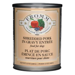 Fromm Four-Star Shredded Pork Entree Canned Dog Food 12oz