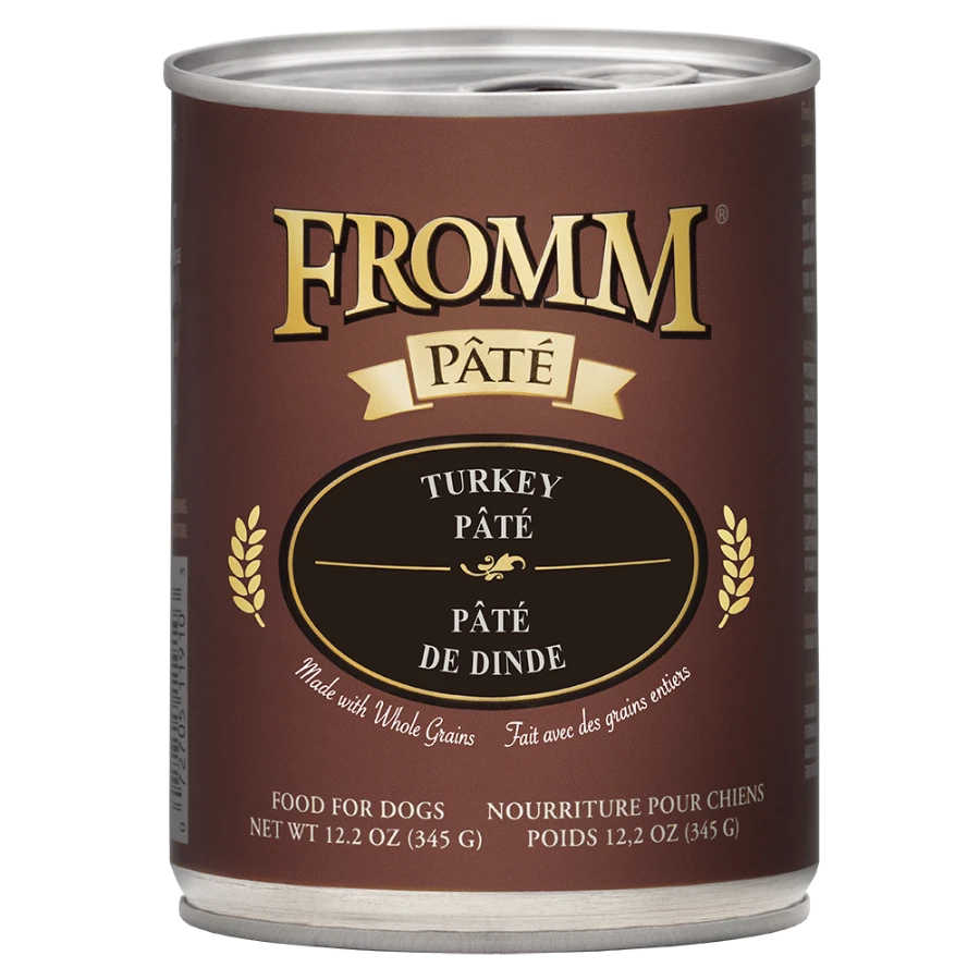 Fromm Gold Turkey Pate Canned Dog Food 12.2oz 3 Fromm Gold Turkey Pate Canned Dog Food 12.2oz