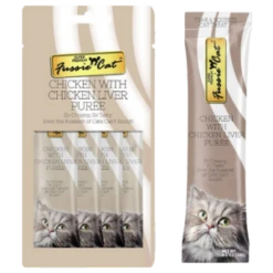 Fussie Cat Chicken & Liver Puree Cat Treats Chicken & Liver