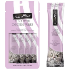 Fussie Cat Puree Cat Treats Tuna With Chicken, 2 Oz