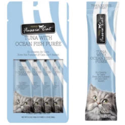 Fussie Cat Puree Cat Treats Tuna With Oceanfish , 2 Oz