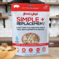 Grandma Lucy's Simple Replacement Pork, Rice & Pumpkin Freeze-Dried Dog And Cat Food 7 Oz