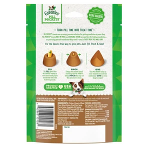Greenies Pill Pockets Canine Peanut Butter Flavor Dog Treats, 30 Capsules 4 Greenies Pill Pockets Canine Peanut Butter Flavor Dog Treats, 30 Capsules - Image 2