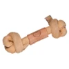 HuggleHounds Huggle-Hide Knotted Natural Leather Bone Dog Toy 1 HuggleHounds Huggle-Hide Knotted Natural Leather Bone Dog Toy -Mutts And Co-us HuggleHoundsHuggle HideKnottedNaturalLeatherBoneDogToy 1