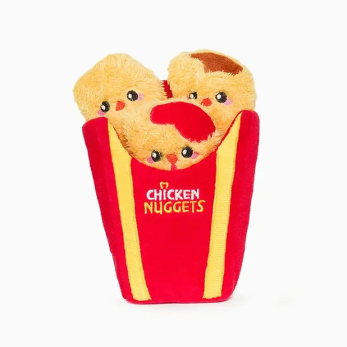 Hugsmart Pet Food Party Chicken Nuggets Interactive Dog Toy 3 Hugsmart Pet Food Party Chicken Nuggets Interactive Dog Toy