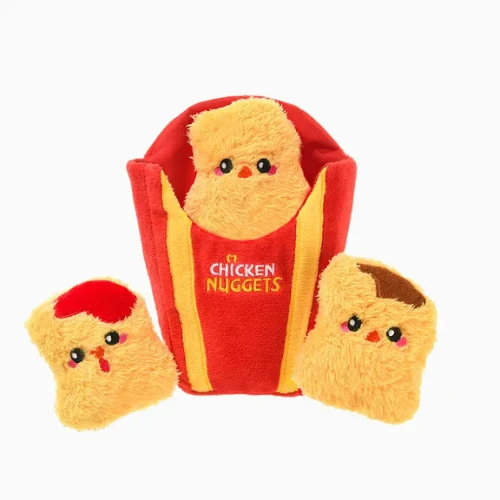 Hugsmart Pet Food Party Chicken Nuggets Interactive Dog Toy 4 Hugsmart Pet Food Party Chicken Nuggets Interactive Dog Toy - Image 2