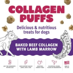 Icelandic+ Beef Collagen Puffs Bites With Lamb Marrow For Dogs -Mutts And Co-us Icelandic BeefCollagenPuffsBiteswithLambMarrowforDogs 2