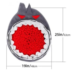 Injoya Shark Snuffle Feeding Mat For Dogs -Mutts And Co-us InjoyaSharkSnuffleFeedingMatForDogs 1
