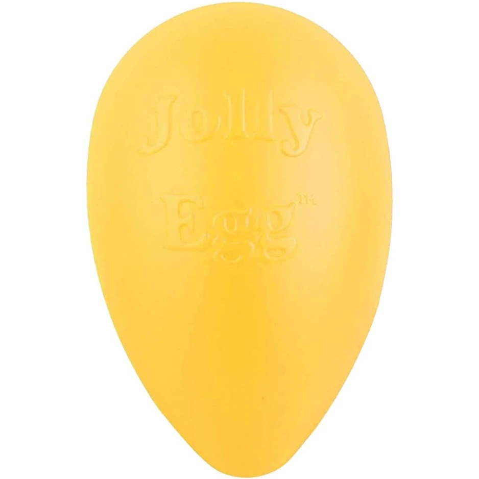 Jolly Pets Egg Dog Toy Yellow 3 Jolly Pets Egg Dog Toy Yellow