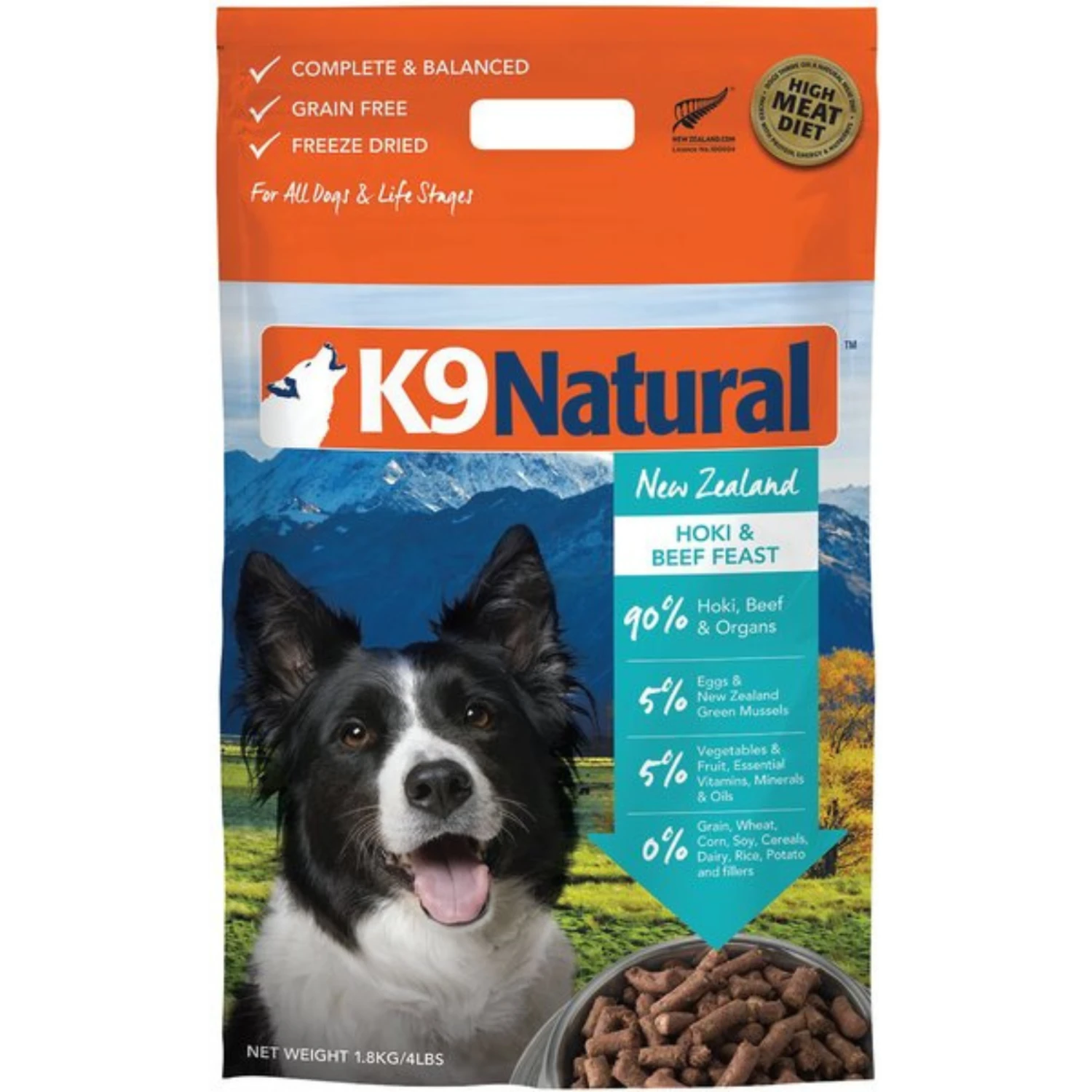 K9 Natural Hoki & Beef Feast Raw Grain-Free Freeze-Dried Dog Food 3 K9 Natural Hoki & Beef Feast Raw Grain-Free Freeze-Dried Dog Food