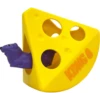 KONG Cat Rewards Rocker Cheese Motion Cat Toy With Catnip, Yellow -Mutts And Co-us KONGCatRewardsRockerCheeseMotionCatToywithCatnip Yellow