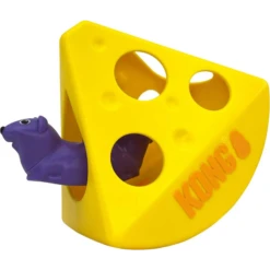 KONG Cat Rewards Rocker Cheese Motion Cat Toy With Catnip, Yellow