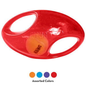 KONG Jumbler Football Dog Toy 3 KONG Jumbler Football Dog Toy