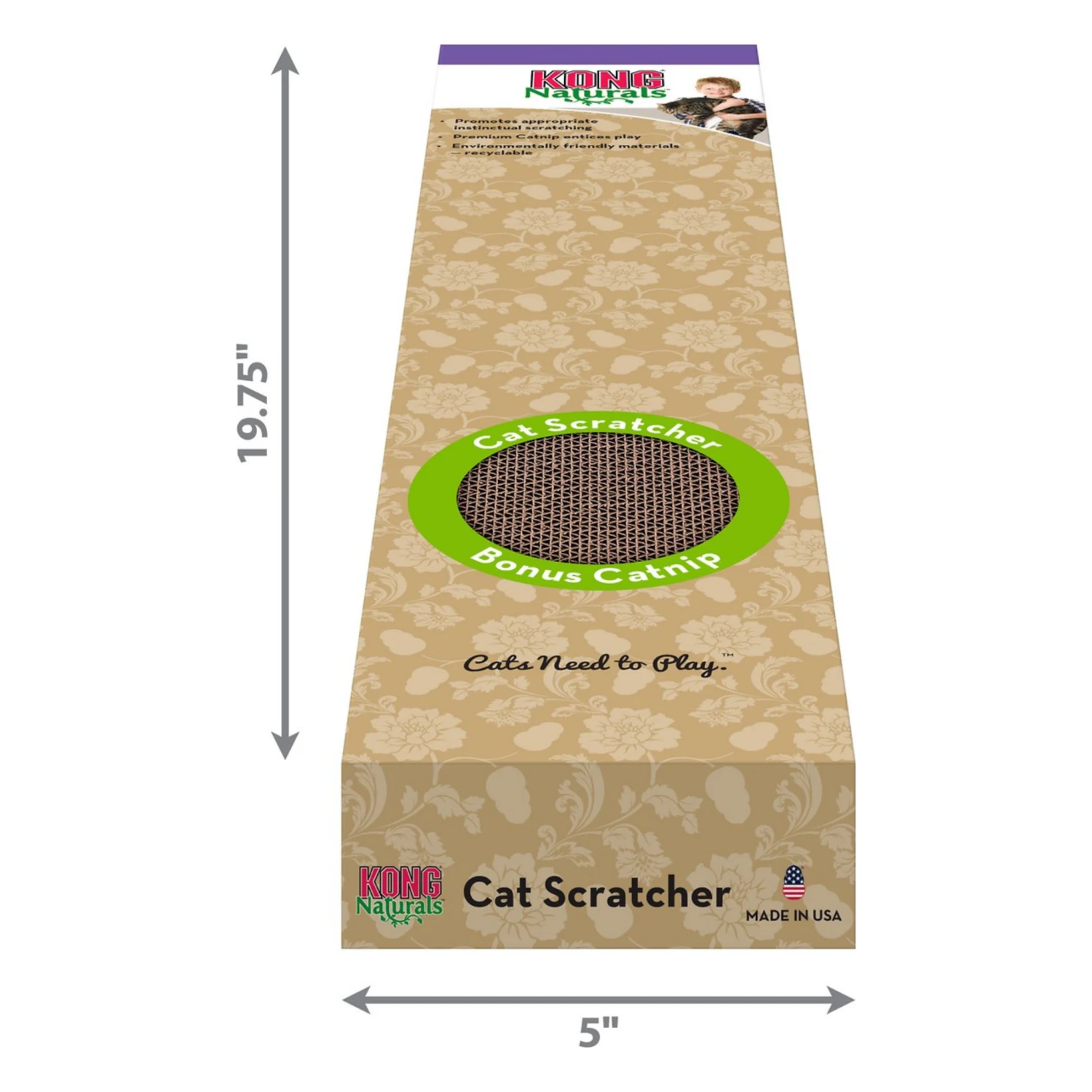 KONG Naturals Cat Scratcher, Single 5 KONG Naturals Cat Scratcher, Single - Image 3