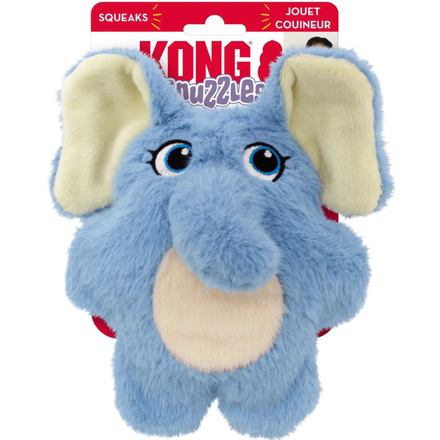 KONG Snuzzle Kiddos Elephant Tough Squeaky Plush Dog Toy Small 5 KONG Snuzzle Kiddos Elephant Tough Squeaky Plush Dog Toy Small - Image 3