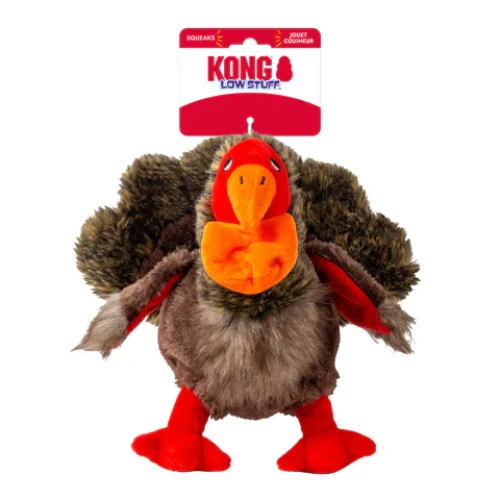 Kong Fall Low Stuffing Turkey Plush Dog Toy Medium 3 Kong Fall Low Stuffing Turkey Plush Dog Toy Medium