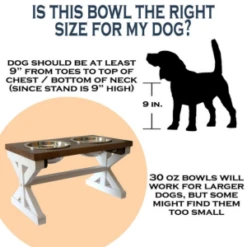 MAINEVENT Farmhouse Raised Dog Bowl Stand - Brown 10 MAINEVENT Farmhouse Raised Dog Bowl Stand - Brown -Mutts And Co-us MAINEVENTFarmhouseRaisedDogBowlStand Brown 4