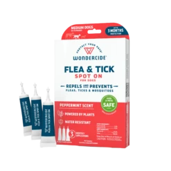Wondercide 3 Tubes Spot On Peppermint Flea & Tick For Medium Dogs