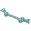 Mammoth Flossy Chews Extra Fresh 2 Knot Bone Medium 12" Dog Toy -Mutts And Co-us MammothExtraFresh2KnotBoneMedium12DogToy