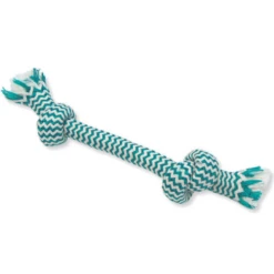 Mammoth Flossy Chews Extra Fresh 2 Knot Bone Medium 12" Dog Toy