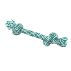 Mammoth Flossy Chews Extra Fresh 2 Knot Bone Small 9" Dog Toy