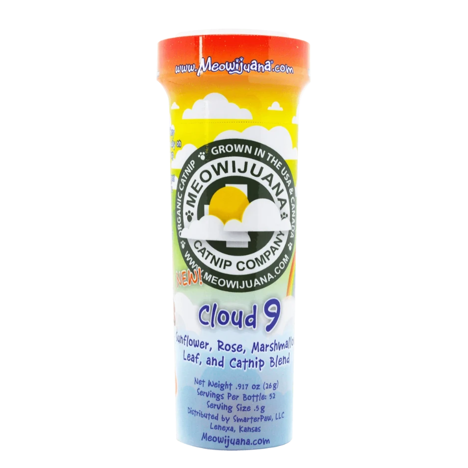 Meowijuana Cloud 9 - Catnip, Sunflower Petal, Rose Petal, And Marshmallow Leaf Blend 3 Meowijuana Cloud 9 - Catnip, Sunflower Petal, Rose Petal, And Marshmallow Leaf Blend