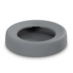 Messy Mutts Silicone No-Spill Travel Dog Bowl -Mutts And Co-us MessyMuttsSiliconeNo SpillTravelDogBowlGray