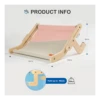 Robotime Mewoofun Cat Window Perch Assembly Hanging Bed Pink 2 Robotime Mewoofun Cat Window Perch Assembly Hanging Bed Pink -Mutts And Co-us MewoofunCatWindowPerchAssemblyHangingBedPink
