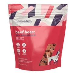 Momentum Freeze-Dried Beef Heart Dog And Cat Treat 3oz