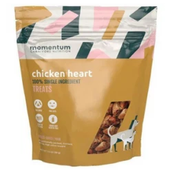 Momentum Freeze-Dried Chicken Heart Dog And Cat Treat 3.5 Oz